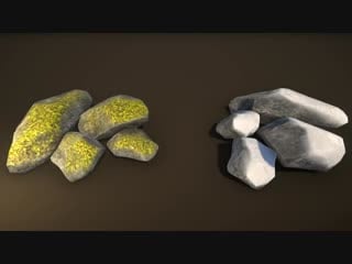 Unity shader graph rock moss snow shader tutorial