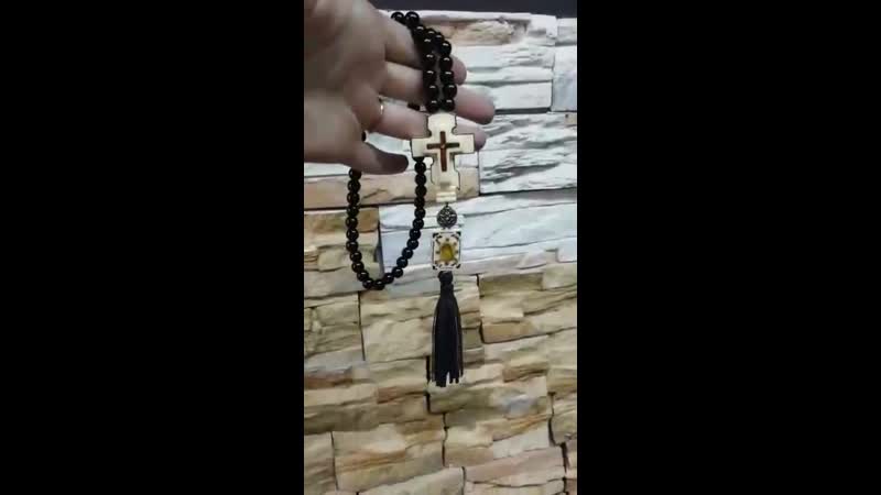 Чётки оберег крест "спаси и сохрани"