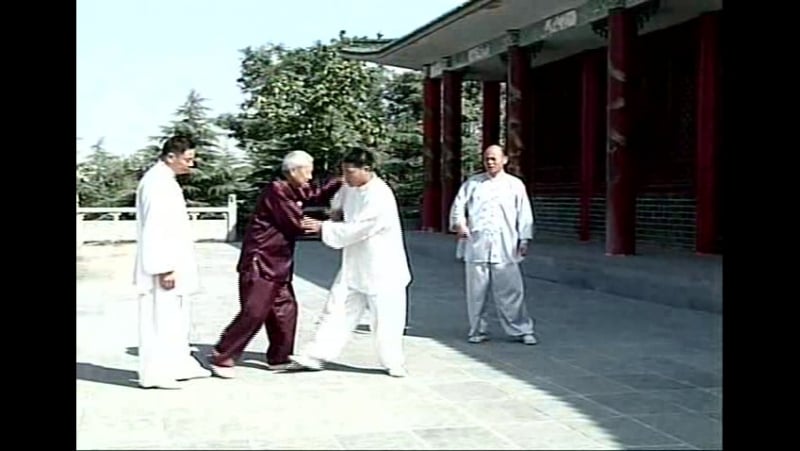 Тайцзи цюань c xinggong stick и толкающие руки