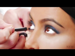 Синий smokey eyes 4