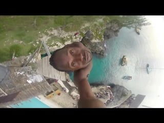 Cliff diving at ricks cafe negril jamaica