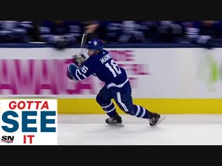 Gotta see it mitch marner picks up new stick while on his way to setting up tavares goal