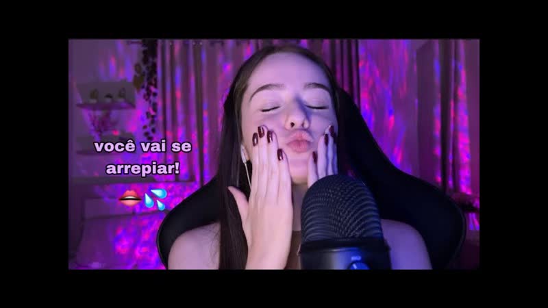 Asmr te dando um banho de gato + beijinhos até você dormir! (com sons de boca super relaxantes)