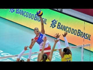 Top 20 best volleyball spikes by tijana boskovic speed 100 km h young left handed gun