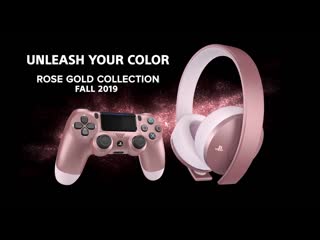 Rose gold headset and dualshock 4 | ps4