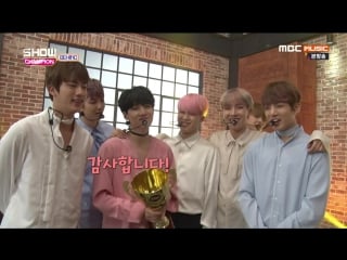 [backstage] 170314 bts @ show champion behind