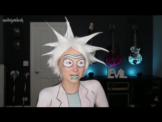 Rick sanchez/halloween makeup/cosplay