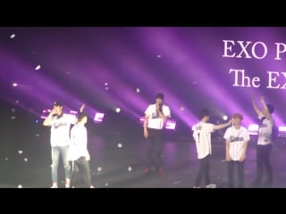 [fancam] 170428 exo xiumin @ exo'rdium in mexico ending despedida+angel