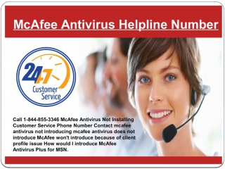 Call now 18448553346 mcafee antivirus customer service