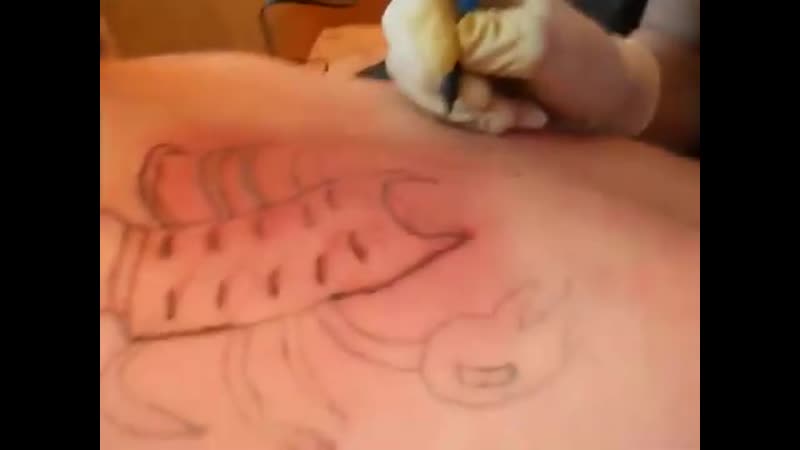 Вписка записался к правильному тату мастеру, бью себе портак, кореша обзавидуются, какая красотища, ждал свою очередь целый год