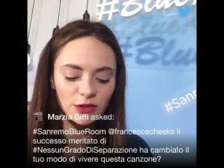 Sanremo 2016 blueroom con francesca michielin [2]