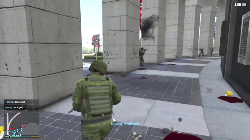 Россия vs сша! 200 на 200 эпик битва! gta 5 армейские моды! гта 5 моды #7
