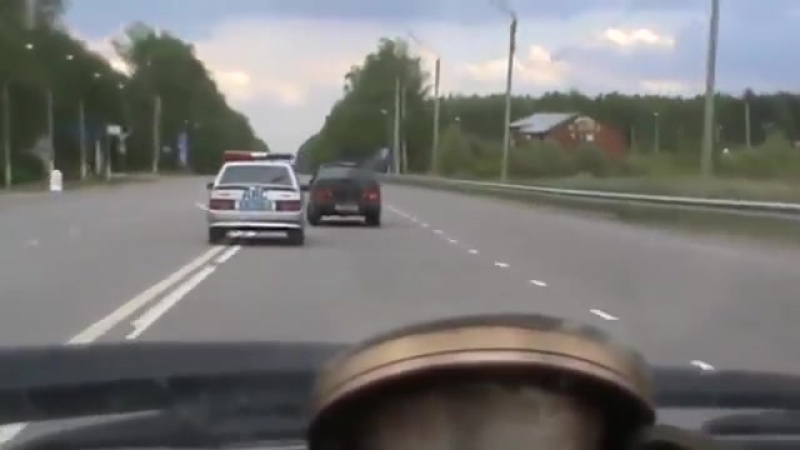 Водитель отказался остановится на требование сотрудников дпс