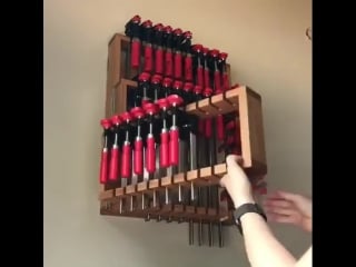 Hinged clamp storage built by tyson moore