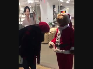 [instagram / 21 dic 2018] 🎄🐻🧣다들 자꾸 가자고만한다 everyone keeps saying let’s leave #크리스마스 #산타곰 #캐롤
