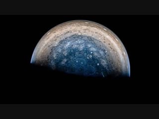 View of jupiter from nasas juno spacecraft