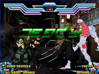 Albert wesker & chris redfield vs nemesis & tyrant