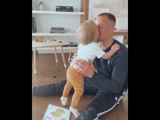 Ter stegen with his son