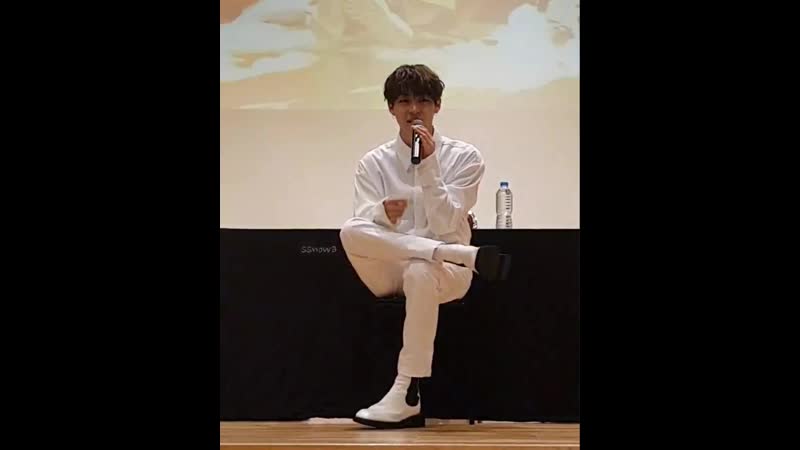 우성 김우성 sammy woosung 김우성솔로앨범wolf 20190804 심석홀 팬싸인회 팬싸 전 대화 손가락 괜찮으세요 질문에 친절히 설명해주는 다정한 우성이 1 어제 맴찢이었는데 얘기해줘서 고맙