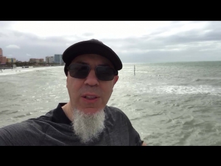 Jordan rudess on the beach in florida