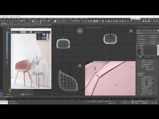 3dsmax model new art chair quickly