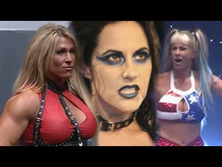 Женщины реслинга madusa, asya, торри уилсон, мисс хэнкок, даффни (daffney)