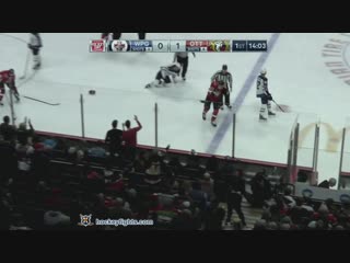 Brendan lemieux vs ben harpur feb 9, 2019