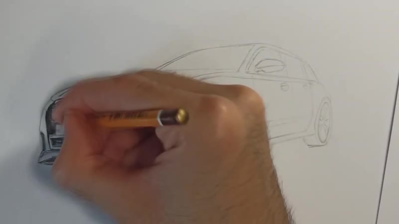 [art vetal] как нарисовать ауди рс6 audi rs6