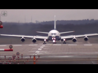 Russian il 96 400t heavy crosswind landing düsseldorf full hd