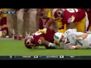 Redskins recover wild fumble