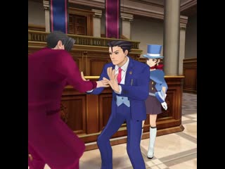 Phoenix wright and miles edgeworth destroy each other with facts and logic