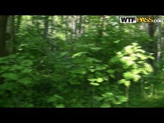 Albina sexy stripper gets fucked in the park