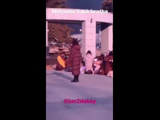 [ ig story ] 200102 @khunnie0624 welcome back brotha @jun2dakay