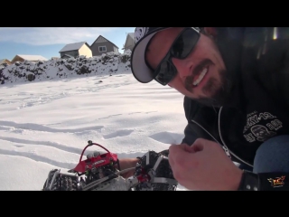 Rc adventures black widow the snow ice in a winter wonderland happy holidays!
