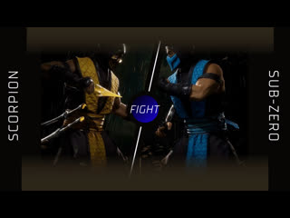 Mortal kombat scorpion vs sub zero | very hard | скорпион против саб зиро | очень сложно | klassic