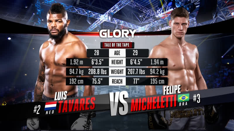Glory 66 paris luis tavares vs felipe micheletti