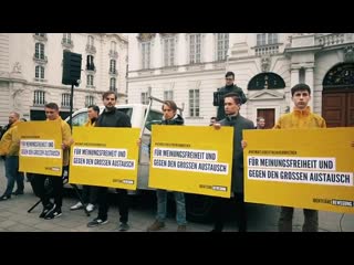 Martin sellner demo vor dem justitzministerium