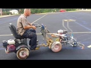 Нанесение разметки на паркое приятного просмотра (vhs video)