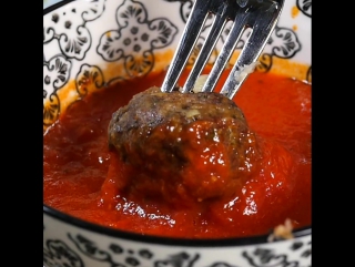 Mozzarella stuffed meatballs