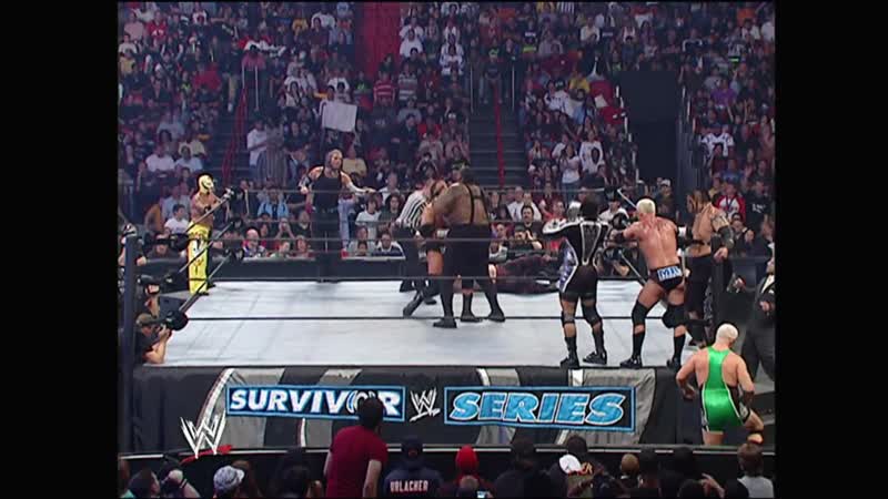 |wm| джефф харди, рей мистерио, трипл эйч и кейн против мвп, мистера кеннеди, умаги, финли и биг дэдди ви survivor series 2007