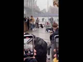 Bro hes so cute omg aceinnj ace ace busking