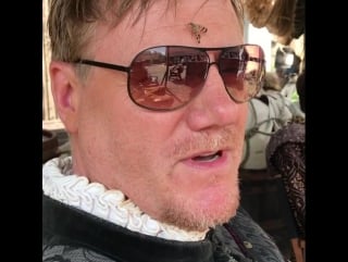 Steven waddington on the set of jamestown
