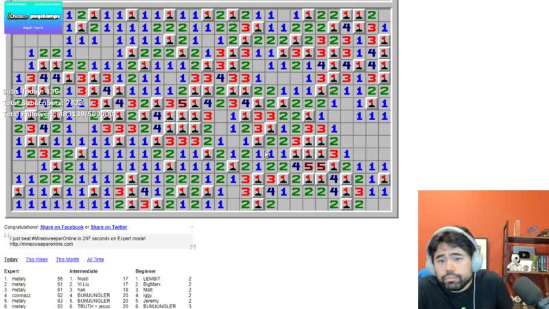 Gmhikaru | гроссмейстер играет в сапер