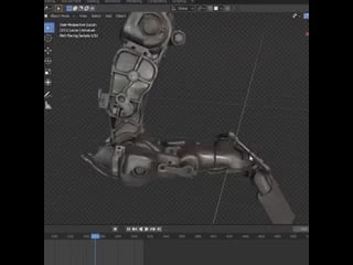Timelapse of cooking up some digital stir fry in blender with cloth sim veg!