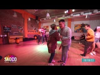 Evgeniy morozov and maya yafaeva salsa dancing at rostov for fun fest (russia), friday 01 11 2019 (sc)
