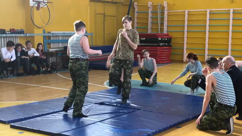 Показательные выступления «юный пограничник»