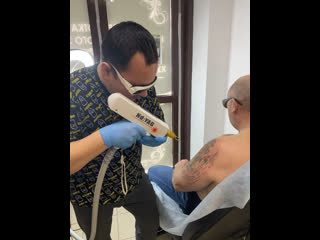 Осветление татуирои, перед перекрытием 😎