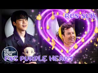 [rus sub] jimmy is a jimin superfan [the tonight show starring jimmy fallon]