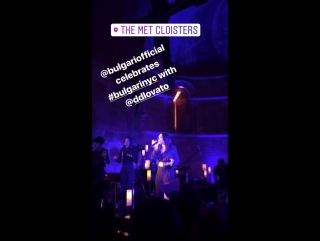 Demi lovato performing at the met cloisters in new york city, ny october 20