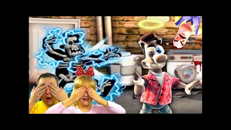 Как достать соседа? папа и дочка помогают вуди справится с соседом!